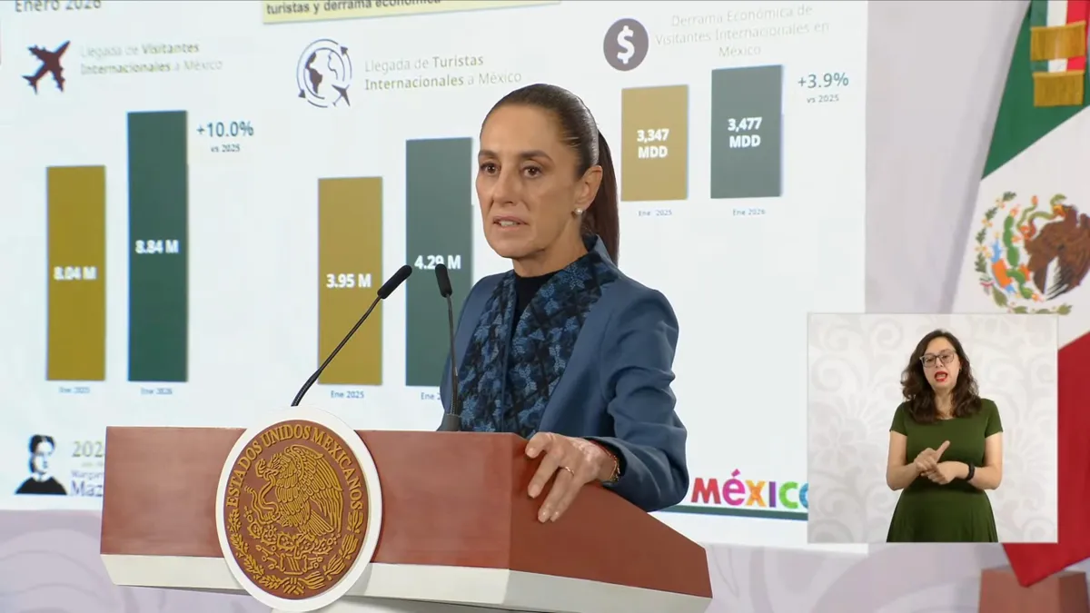 La presidenta Claudia Sheimbaum afirmó que México es seguro para turistas