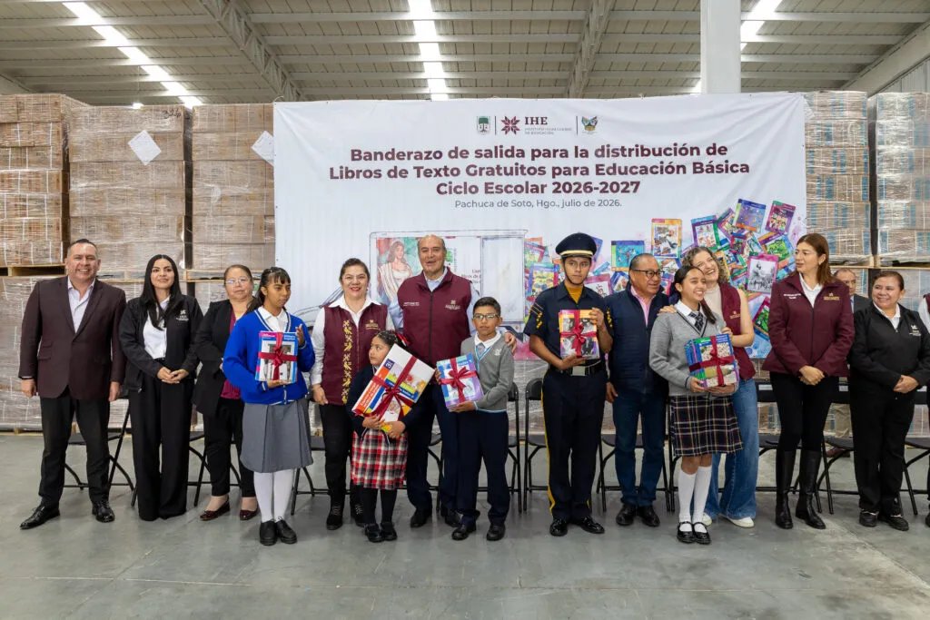 ¡Listos para las aulas! Hidalgo arranca entrega de millones de libros gratuitos a estudiantes