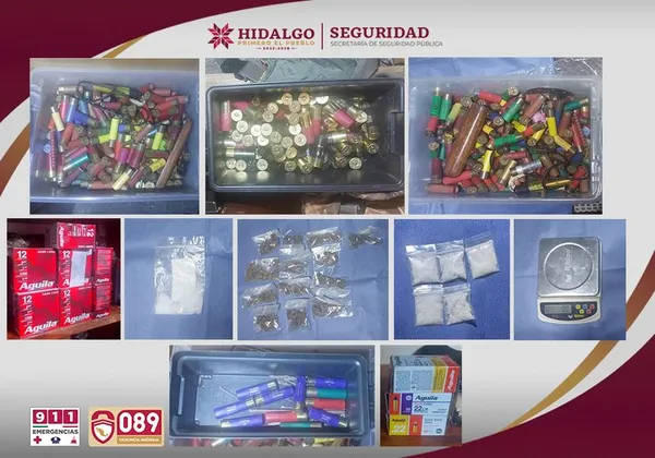 Decomisan armas y droga durante operativo en Tulancingo