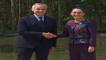 Claudia Sheinbaum se reúne con primer ministro de Canadá, Mark Carney; coinciden en impulsar progreso compartido