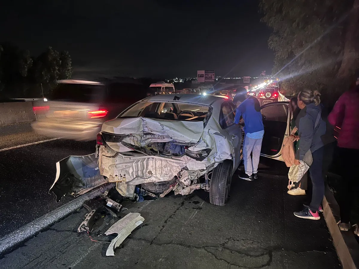 Accidente en la autopista México-Pachuca