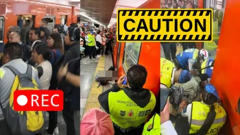 Usuaria atrapada en Metro CDMX provoca suspensión de la Línea 9 en Pantitlán; Revelan VIDEO del accidente y momentos de caos.