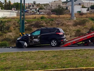 Choque en la carretera Pachuca-Actopan