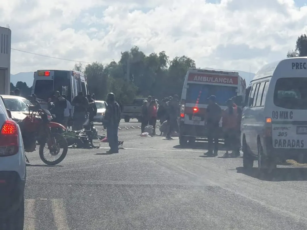 Motociclista resulta gravemente herido en accidente vial en Tepatepec