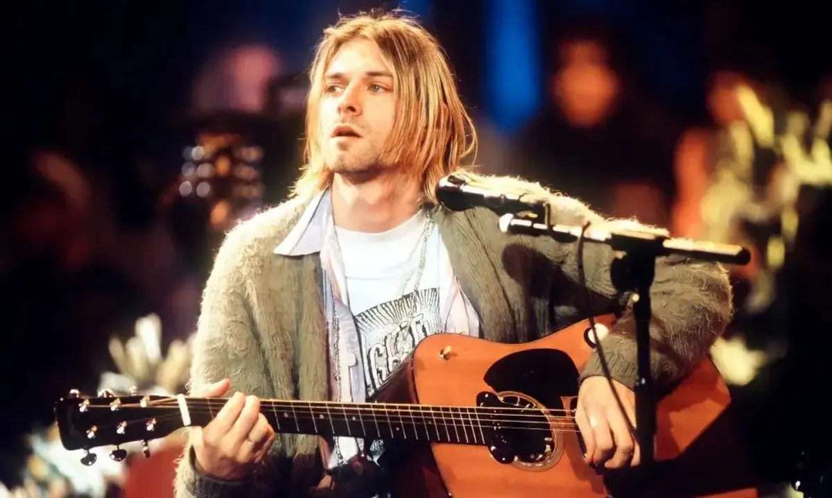 Kurt Cobain en el MTV Unplugged de Nirvana