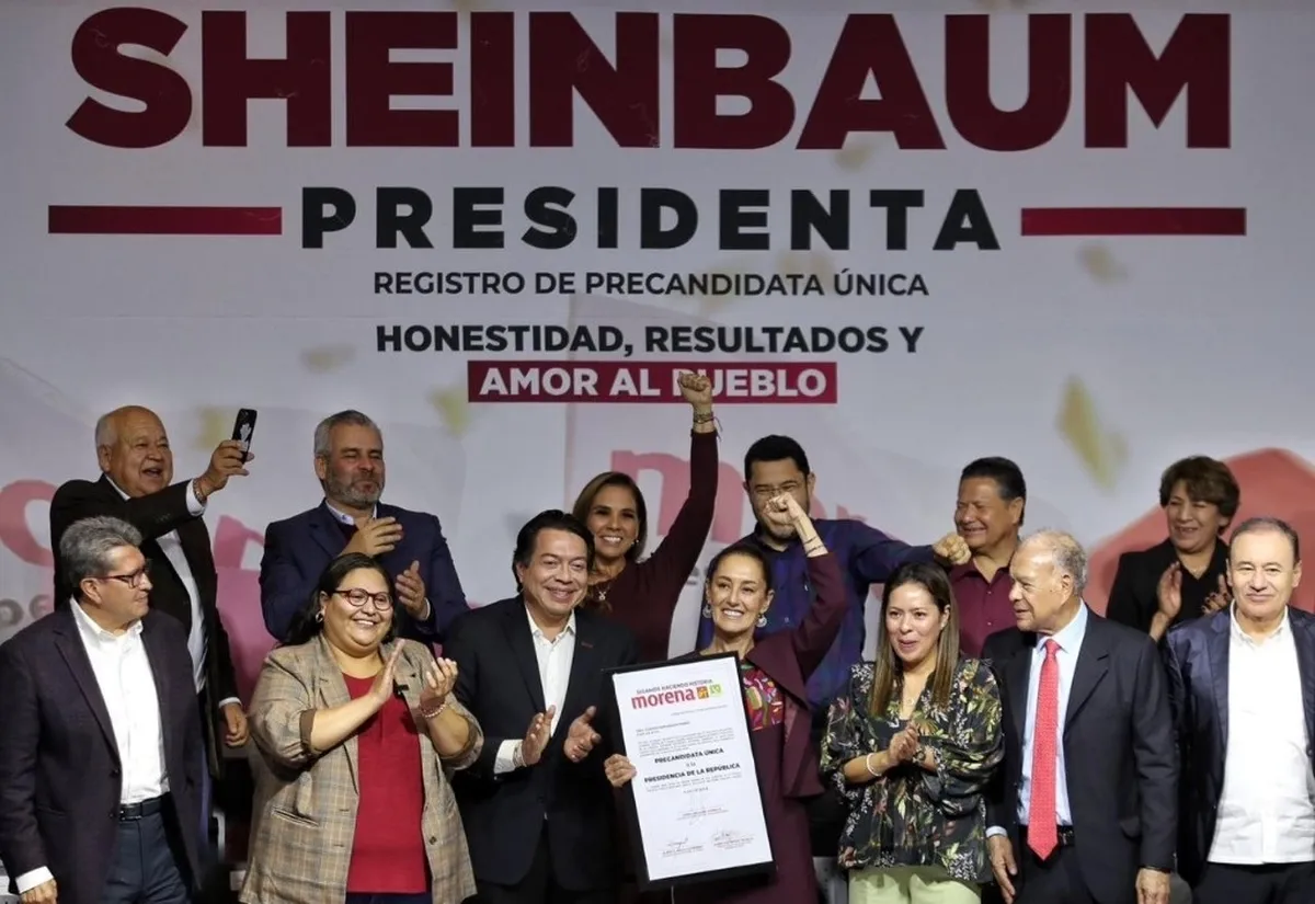 Se registra Sheinbaum como precandidata única de Sigamos Haciendo Historia