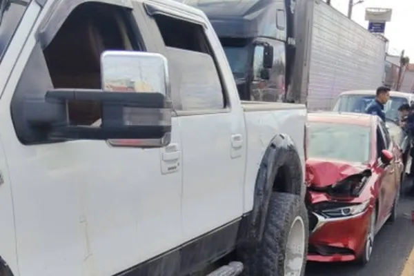 Choque multiple Ixmiquilpan