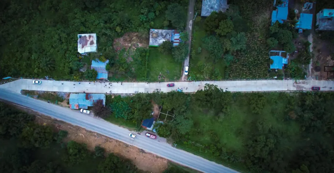 Huejutla: inauguran obra asfáltica en Huizquilititla