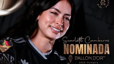 Scarlett Camberos nominada al Balón de Oro femenil