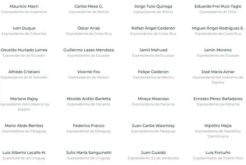 28 expresidentes de derecha, incluidos Fox y Calderón, firman carta en apoyo a Uribe