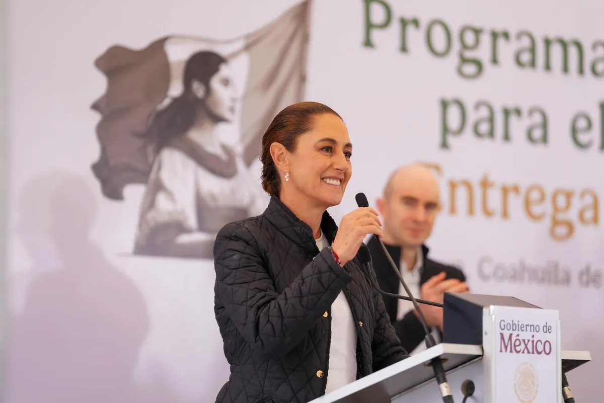 Claudia Sheinbaum entrega en Monclova el programa Vivienda para el Bienestar