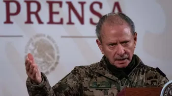 José Rafael Ojeda Durán, exsecretario de Marina, durante un acto oficial de la Secretaría de Marina.