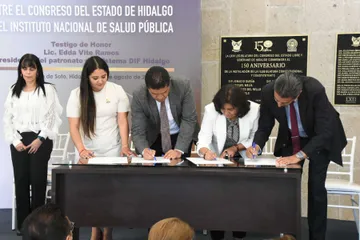 Congreso local firma convenio con el Instituto Nacional de Salud Pública