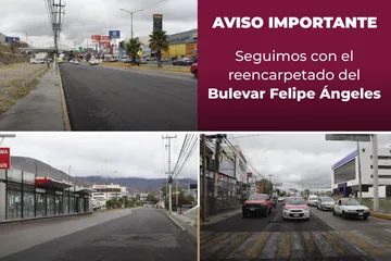 Obras en el Felipe Ángeles: un carril cerrado y dos habilitados. Revisa fechas y recomendaciones para circular.