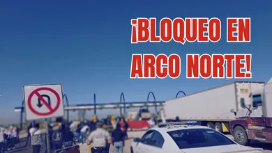 Normalistas bloquean la caseta Pachuca del Arco Norte