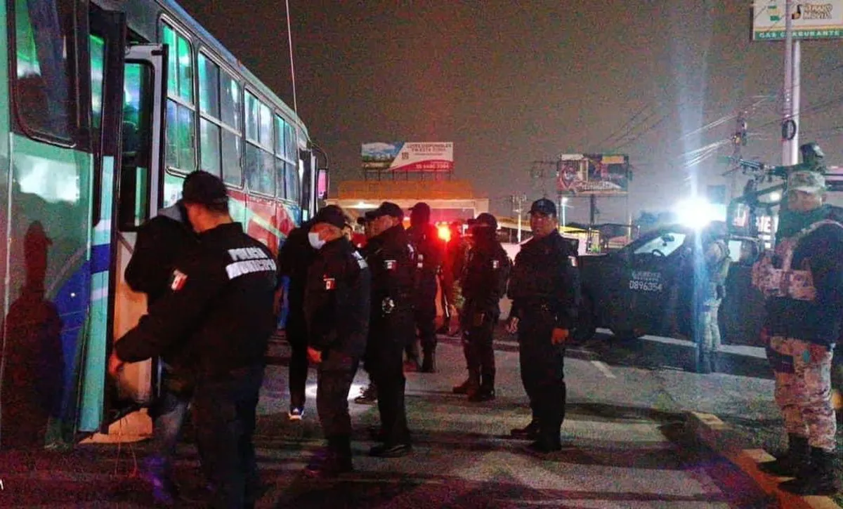 Tizayuca: realizan operativos de seguridad para el transporte público