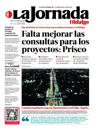 La Jornada Hidalgo | 17 de agosto de 2026