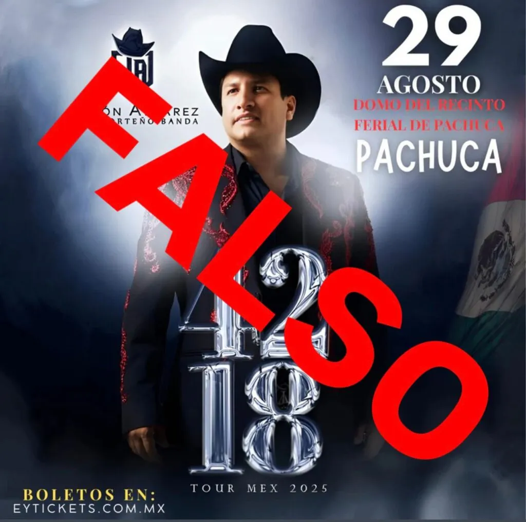 Julión Álvarez en Pachuca: desmienten concierto en agosto y alertan por venta de boletos falsos