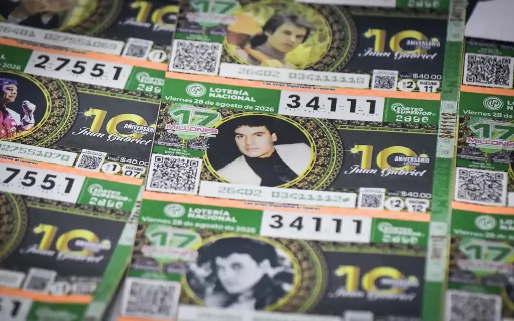 A 10 años de su partida, Juan Gabriel es homenajeado con un billete por la Lotería Nacional