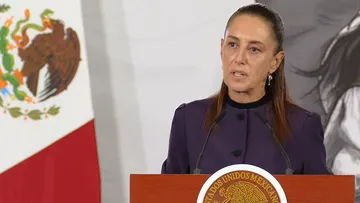La presidenta Claudia Sheinbaum durante conferencia sobre seguridad y cooperación con Estados Unidos.