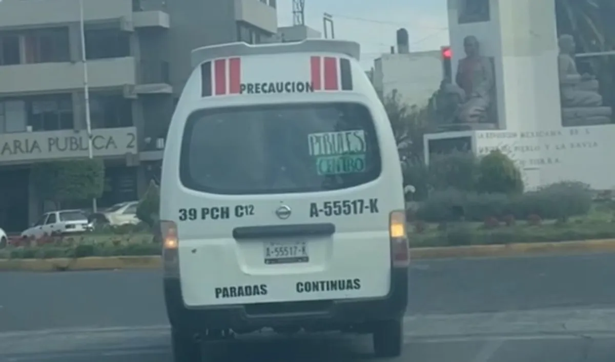 Transporte público Pachuca: sancionan a conductor por pasarse el alto