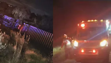 Tráiler accidentado en el Arco Norte