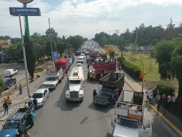 Bloqueos de transportirstas en Cuautitlán Izacali