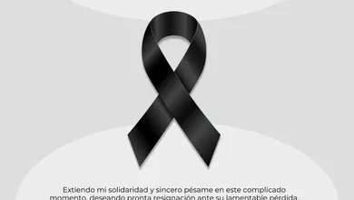 Esquela de fallecimiento del titular de cultura de zempoala
