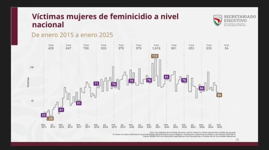 Feminicidos en Hidalgo: 5.6% de los casos nacionales en enero 2025