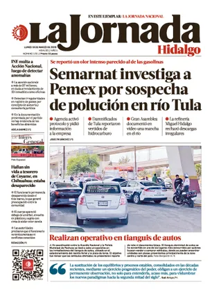 La Jornada Hidalgo | 16 de marzo de 2026