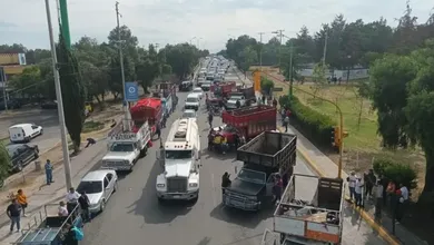Bloqueos de transportirstas en Cuautitlán Izacali