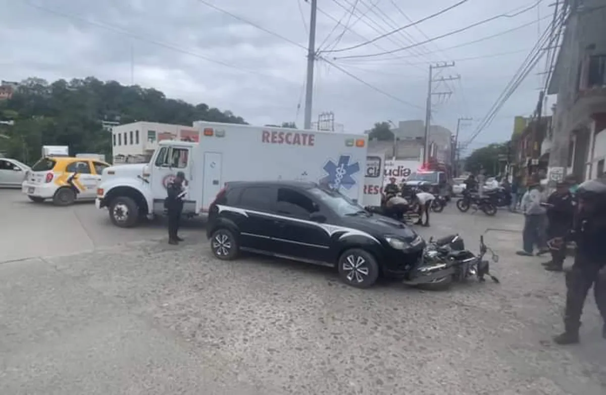 Atropellan a motociclista en Huejutla