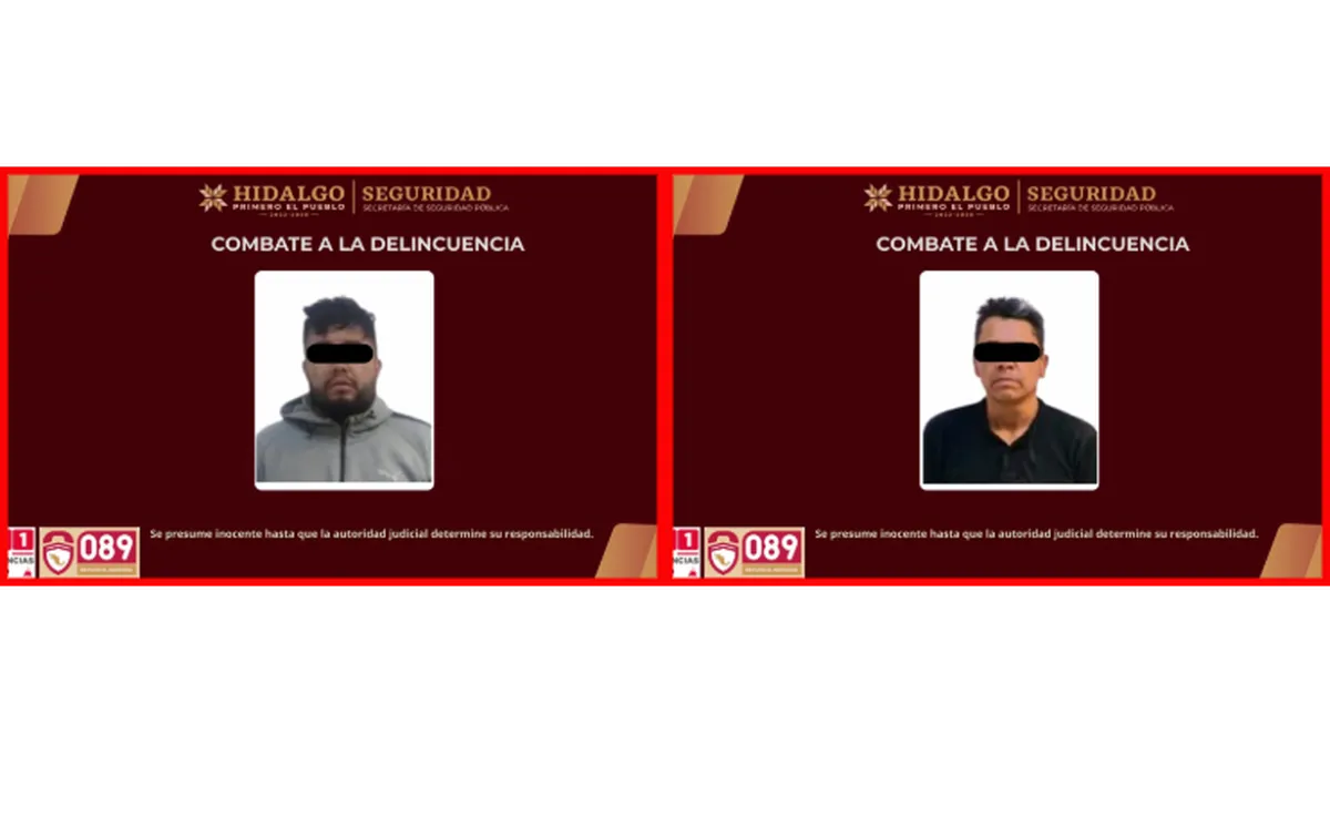 detenidos por robo en Pachuca y Mineral de la Reforma