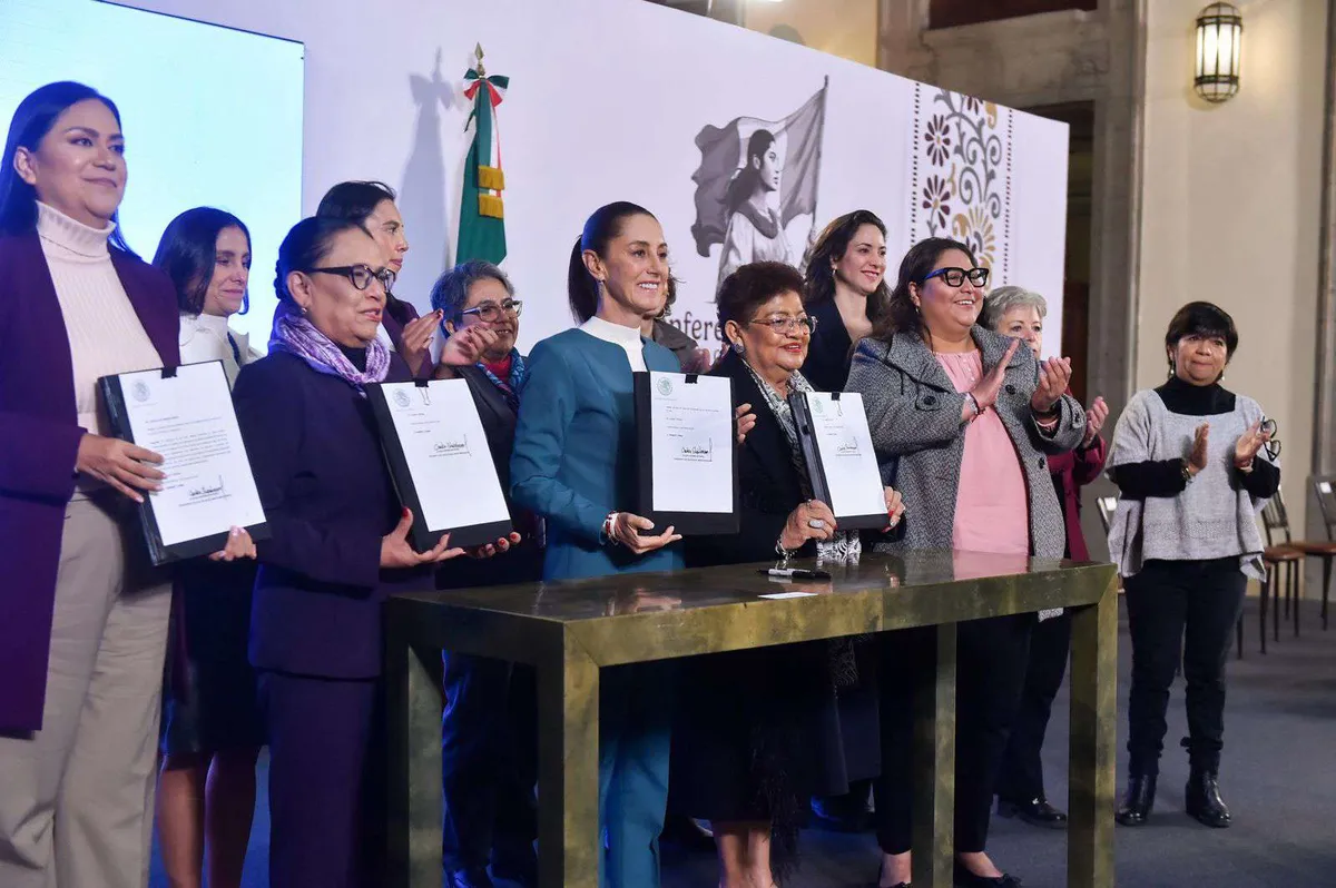 La Presidenta Claudia Sheinbaum presenta Reformas para proteger y ampliar los derechos de las mujeres
