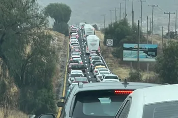Filas y avance a baja velocidad en la Pachuca-Actopan; esto dicen las autoridades sobre lo ocurrido.