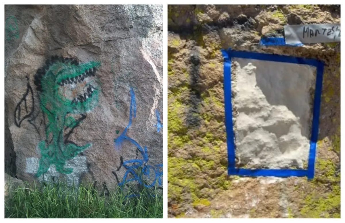 Rumbo al Mundial 2026: inician retiro de grafiti en Zona Arqueológica de Huapalcalco y estrenan reglas de visitas