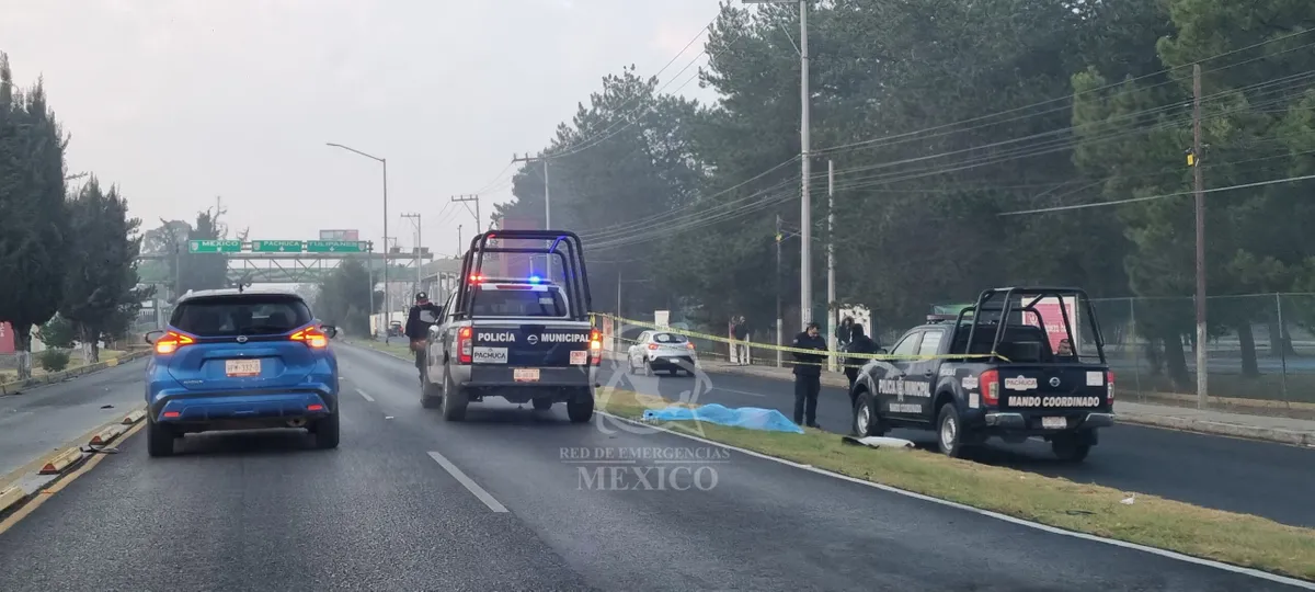 Investigación en curso luego de un deceso registrado en el Bulevar Felipe Ángeles, una de las vialidades más transitadas de Pachuca.