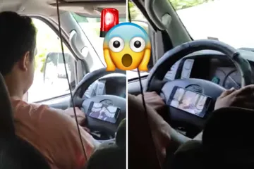VIDEO. Captan a chofer de transporte público en Hidalgo manejando mientras ve “caricaturas”