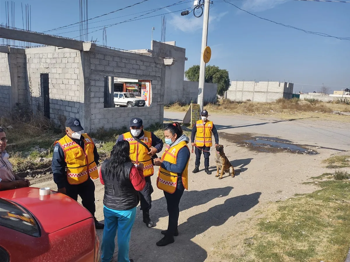 Previenen delito en Tizayuca, a través de recorridos con canes