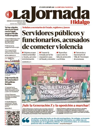 La Jornada Hidalgo | 16 de noviembre de 2025