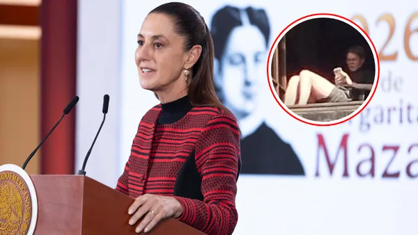 Captan a mujer que se asoleó en ventana de Palacio Nacional; autoridades confirmaron el hecho y aplicaron sanción.