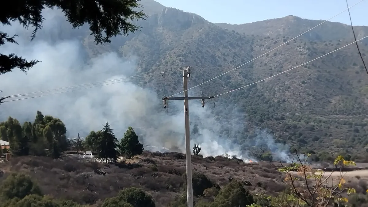 Incendio en Ixmiquilpan moviliza a cuerpos de emergencia en la comunidad de Panales
