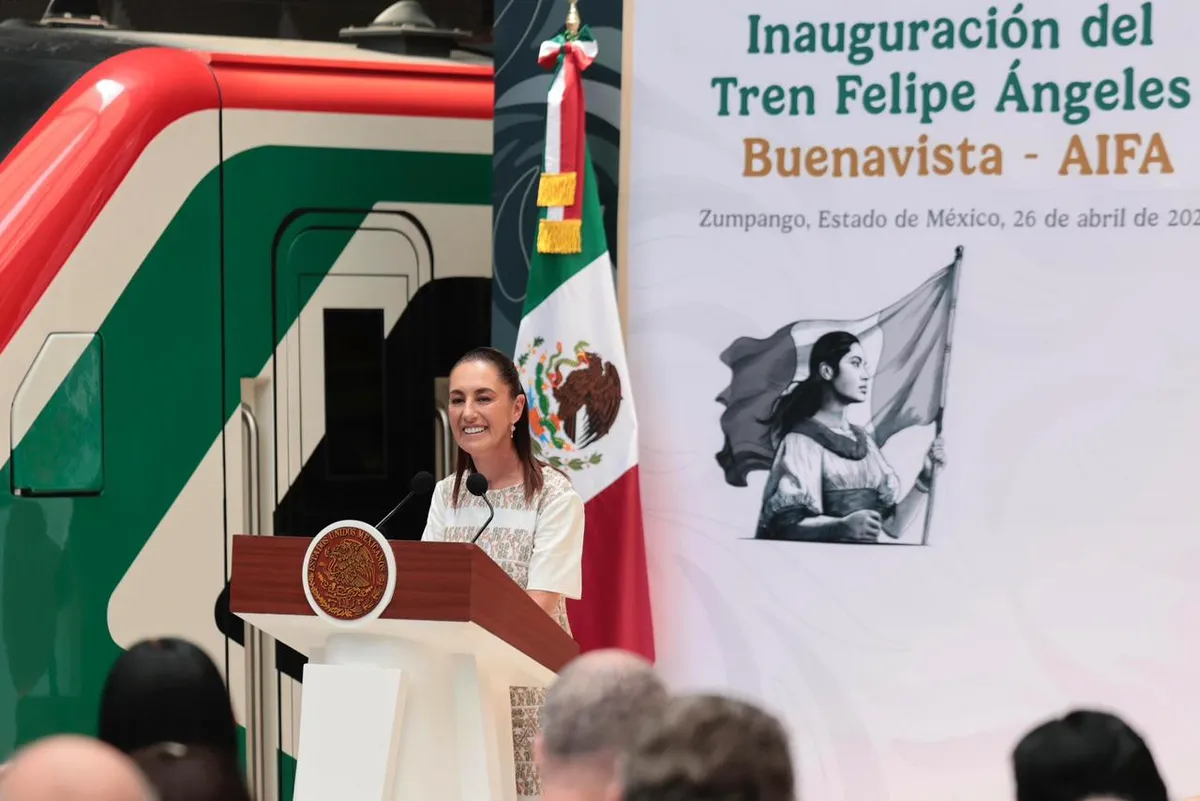Sheinbaum inaugura Tren Buenavista-AIFA y declara “misión cumplida”