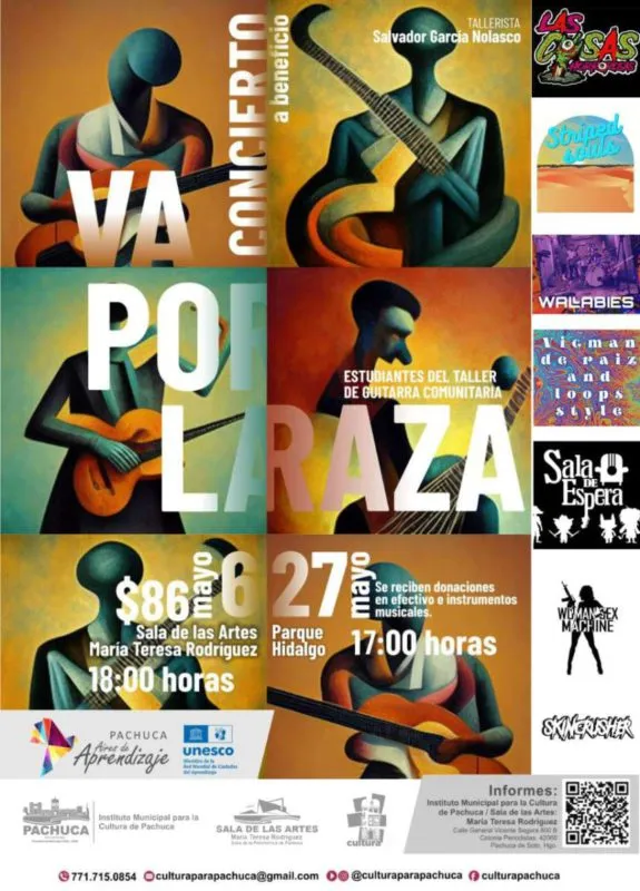 Listos los conciertos con causa en La Raza