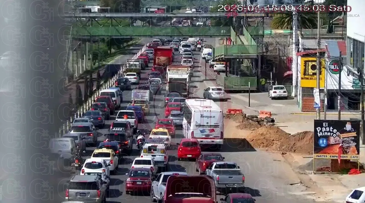Carretera México-Pachuca: reportan tráfico intenso este sábado