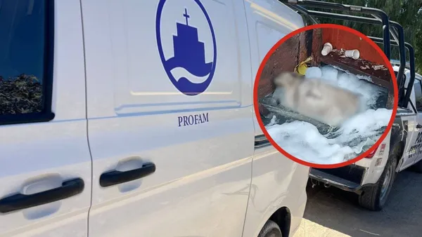 Cuerpo en canal de aguas negras