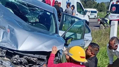 Fuerte choque deja seis heridos en la Pachuca–Huejutla