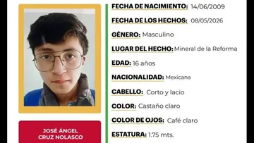 Alerta Amber Hidalgo: se busca a José Ángel Cruz Nolasco en Mineral de la Reforma
