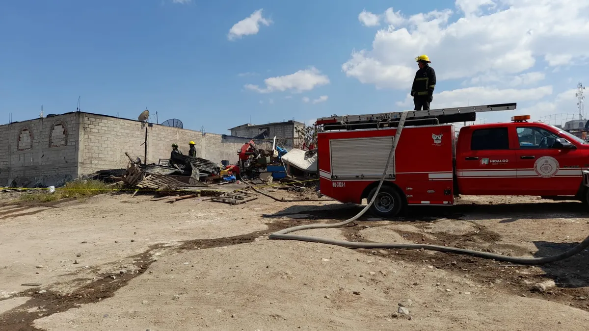 Muere menor de 3 años en incendio de vivienda en San Agustín Tlaxiaca