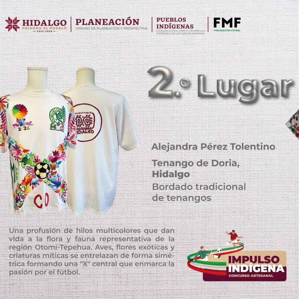 Artesanos Hidalguenses ganan concurso de playeras conmemorativas del Mundial 2026